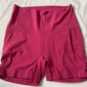 Gymshark Women's Pink Legacy High-Waisted Shorts